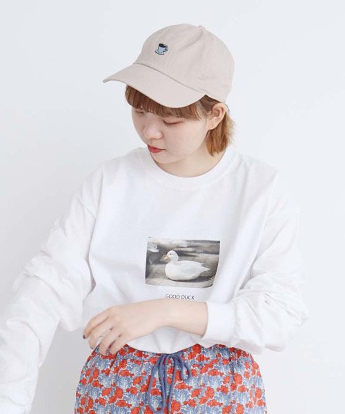 I am I in fact...（アイアムアイインファクト）の「achoo!  ワッペンキャップ（キャップ・レディース・ブラック/サックスブルー/キナリ・FREE）」の16枚目の写真