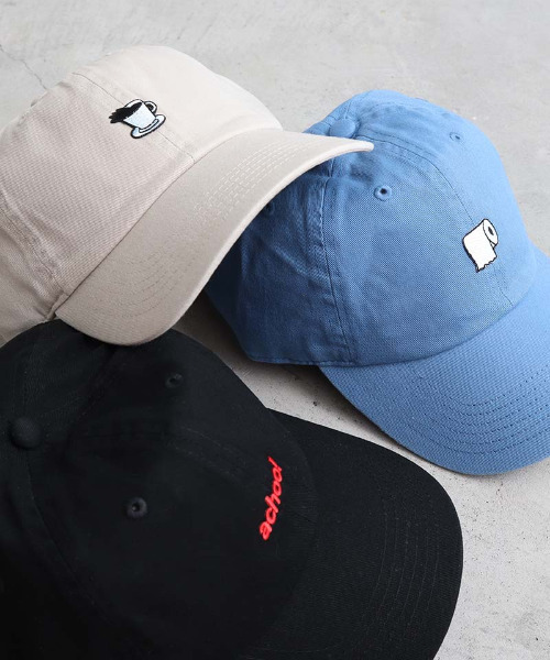 I am I in fact...（アイアムアイインファクト）の「achoo!  ワッペンキャップ（キャップ・レディース・ブラック/サックスブルー/キナリ・FREE）」の12枚目の写真