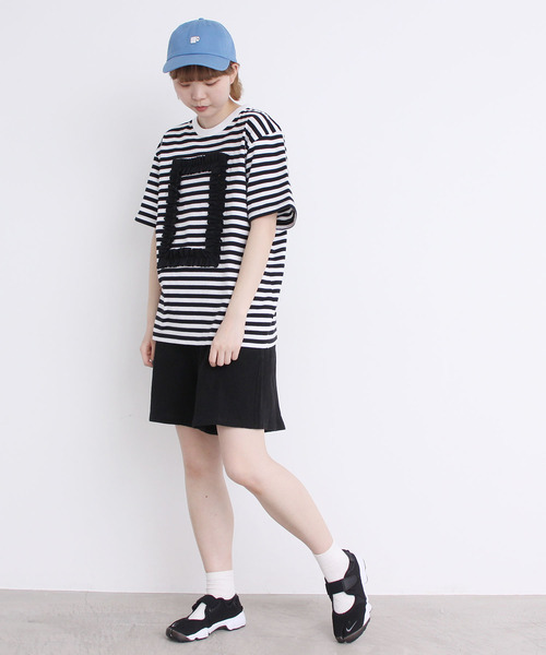 I am I in fact...（アイアムアイインファクト）の「achoo!  ワッペンキャップ（キャップ・レディース・ブラック/サックスブルー/キナリ・FREE）」の9枚目の写真