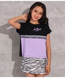 ANAP GｉRL（アナップガール）の「後PVC付切替トップス（Tシャツ/カットソー・キッズ）」