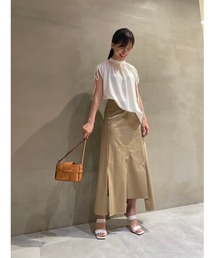 LE CIEL BLEU ルシェル Split Hem Maxi Skirt ル シェル ブルー - LE CIEL BLEU | Split Hem Maxi | RESTIR