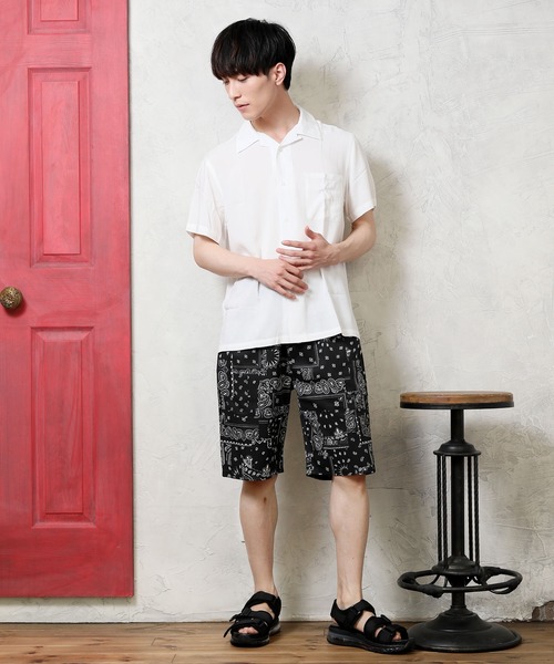 TopIsm（トップイズム）の「無地総柄シェフショーツ（その他パンツ・メンズ・ブラック/ベージュ/オフホワイト/ブルー/その他/カモフラージュ/マスタード/レオパード/パープル/ネイビー/グレー系カモフラージュ/アニマル/ブラック系その他・LL/M/L）」の19枚目の写真