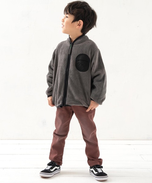 DILASH（ディラッシュ）の「両面ボアブルゾン（ブルゾン・キッズ・チャコール/ネイビー/キナリ・100/140/130/120/110/80/90）」の6枚目の写真