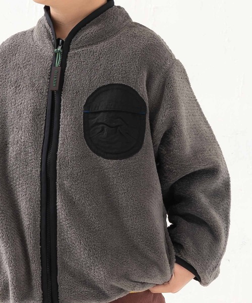 DILASH（ディラッシュ）の「両面ボアブルゾン（ブルゾン・キッズ・チャコール/ネイビー/キナリ・100/140/130/120/110/80/90）」の10枚目の写真