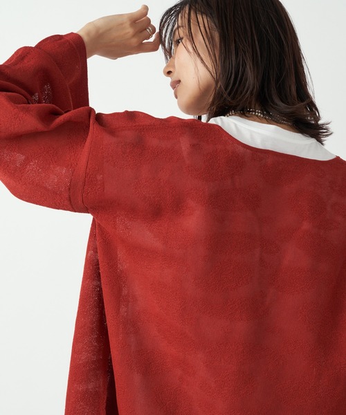 RIVE DROITE（リヴドロワ）の「大人の洗練されたデザインが魅力　ペイズリージャガードニット（ニット/セーター・レディース・ブラック/レッド・FREE）」の20枚目の写真