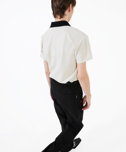 ESC STUDIO（イーエスシースタジオ）の「【ESC STUDIO】Button polo shirt（ポロシャツ・メンズ・ブラック/クリーム・ONE SIZE）」の19枚目の写真