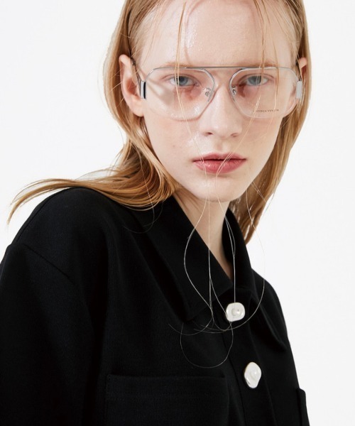 ESC STUDIO（イーエスシースタジオ）の「【ESC STUDIO】Button polo shirt（ポロシャツ・メンズ・ブラック/クリーム・ONE SIZE）」の9枚目の写真