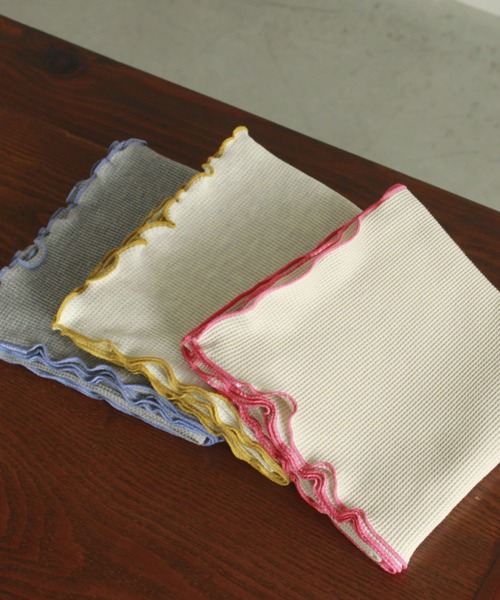 kaene（カエン）の「ワッフルメロウおくるみ / Yawn（おくるみ・キッズ・グレー/アイボリー/ピンク/ベージュ・FREE）」の11枚目の写真