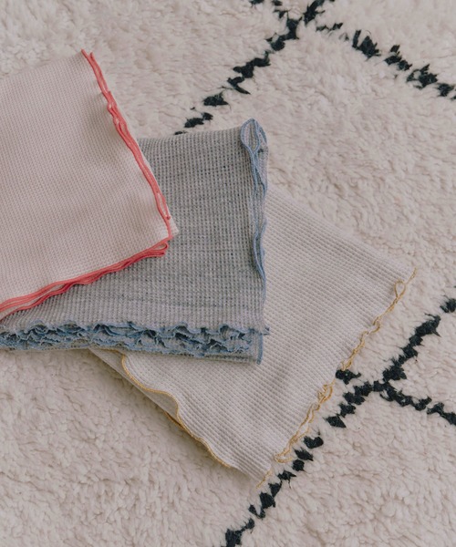 kaene（カエン）の「ワッフルメロウおくるみ / Yawn（おくるみ・キッズ・グレー/アイボリー/ピンク/ベージュ・FREE）」の13枚目の写真