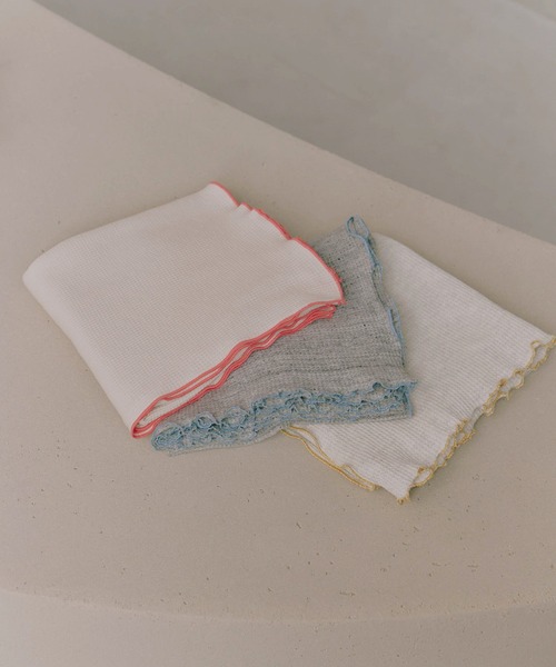 kaene（カエン）の「ワッフルメロウおくるみ / Yawn（おくるみ・キッズ・グレー/アイボリー/ピンク/ベージュ・FREE）」の14枚目の写真