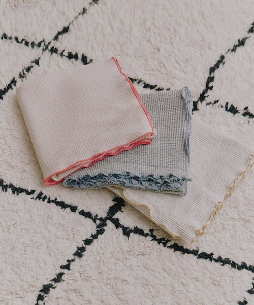 kaene（カエン）の「ワッフルメロウおくるみ / Yawn（おくるみ・キッズ・グレー/アイボリー/ピンク/ベージュ・FREE）」の15枚目の写真