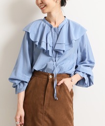 SLOBE IENA | ラッフルカラーブラウス【手洗い可能】◆(シャツ/ブラウス)