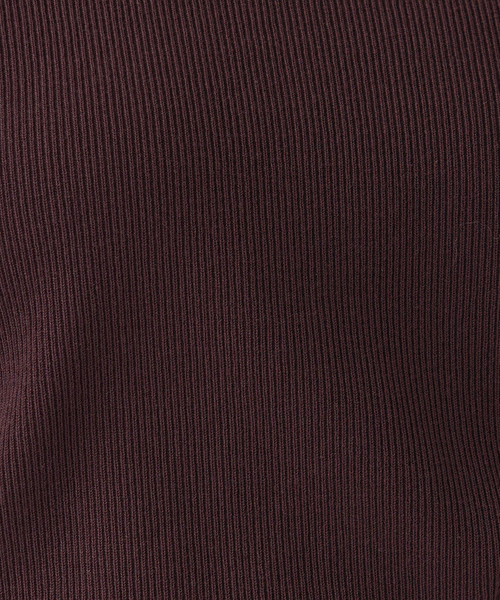 qualite（カリテ）の「ウォッシャブルクルーネックニットT（ニット/セーター・レディース・ダークブラウン/レッド/アイボリー・フリー）」の18枚目の写真