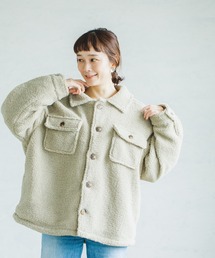 pairmanon | 【もこもこボア】【ママサイズ】シープボアCPOジャケット(ブルゾン)
