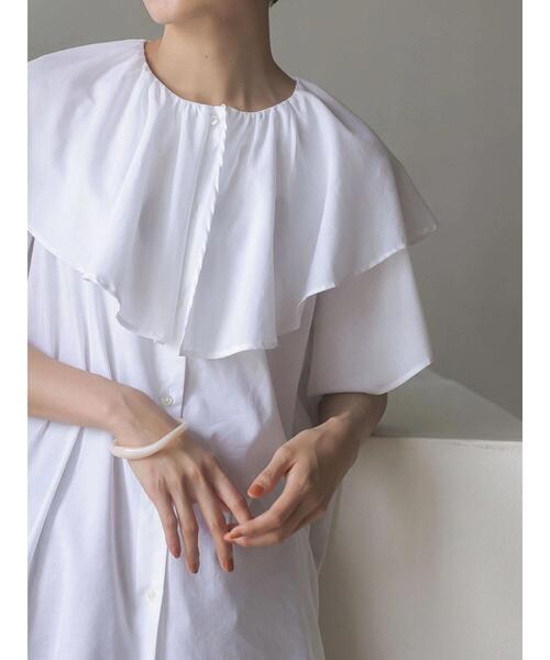 AMERICAN HOLIC(アメリカンホリック)の「フリル衿フレアブラウス(シャツ/ブラウス・レディース・サックスブルー/オフホワイト・FREE)」の18枚目の写真