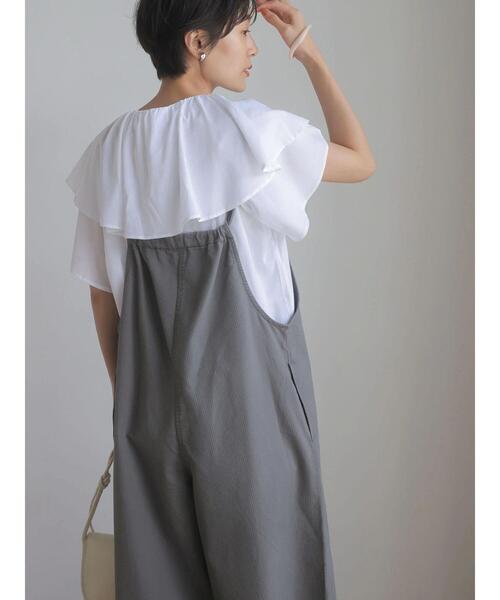 AMERICAN HOLIC(アメリカンホリック)の「フリル衿フレアブラウス(シャツ/ブラウス・レディース・サックスブルー/オフホワイト・FREE)」の14枚目の写真