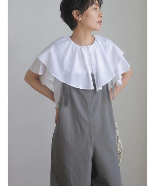 AMERICAN HOLIC(アメリカンホリック)の「フリル衿フレアブラウス(シャツ/ブラウス・レディース・サックスブルー/オフホワイト・FREE)」の13枚目の写真