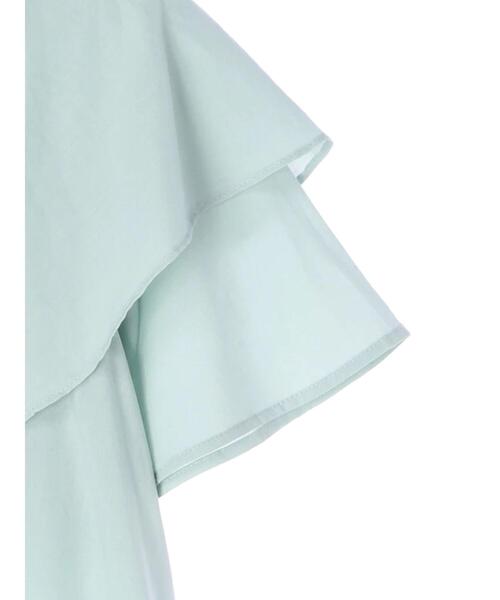 AMERICAN HOLIC(アメリカンホリック)の「フリル衿フレアブラウス(シャツ/ブラウス・レディース・サックスブルー/オフホワイト・FREE)」の6枚目の写真