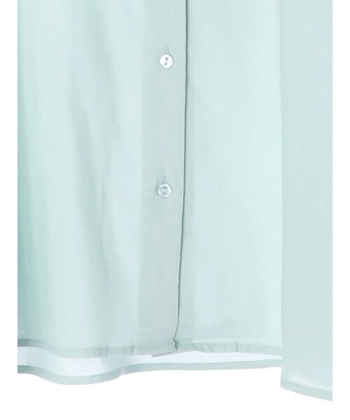 AMERICAN HOLIC(アメリカンホリック)の「フリル衿フレアブラウス(シャツ/ブラウス・レディース・サックスブルー/オフホワイト・FREE)」の5枚目の写真