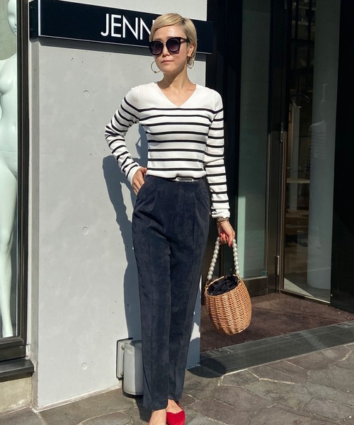 JENNE(ジェンヌ)の「美脚ストレートコーデュロイパンツ(その他パンツ・レディース・ホワイト/ブラック/ピンク/グリーン・SMALL/MEDIUM/LARGE/X-LARGE)」の20枚目の写真