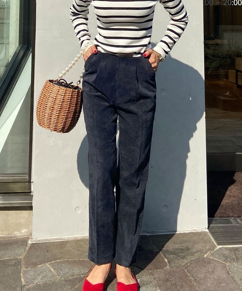 美脚ストレートコーデュロイパンツ（その他パンツ）｜JENNE