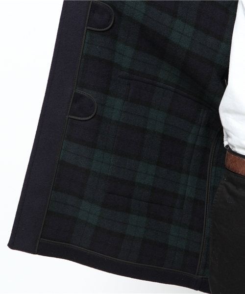 AMERICAN RAG CIE（アメリカンラグシー）の「GLOVERALL/114-GLV-#928C（ダッフルコート・メンズ・ベージュ/ネイビー・LARGE/X-LARGE）」の4枚目の写真