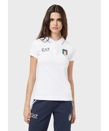 【エンポリオ アルマーニ EA7】ITALIAエンブレム 半袖ポロシャツ