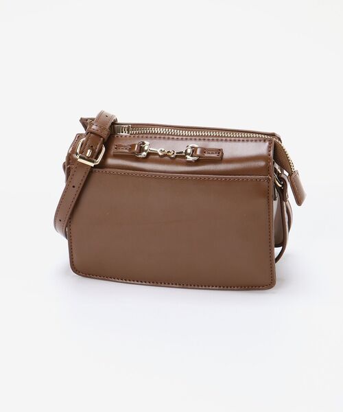 MAJESTIC LEGON（マジェスティックレゴン）の「ビット付スクエアバッグ（ショルダーバッグ・レディース・ブラック/ブラウン/グリーン/グレイッシュベージュ・FREE）」の11枚目の写真