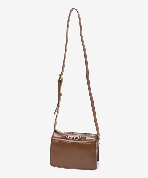 MAJESTIC LEGON（マジェスティックレゴン）の「ビット付スクエアバッグ（ショルダーバッグ・レディース・ブラック/ブラウン/グリーン/グレイッシュベージュ・FREE）」の10枚目の写真