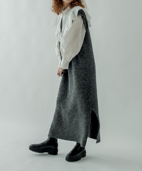 mystic（ミスティック）の「衿付きブラウス（シャツ/ブラウス・レディース・ブラック/オフホワイト・FREE）」の10枚目の写真