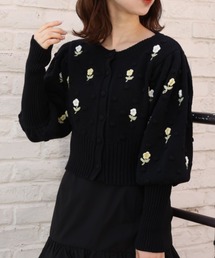 one after another NICE CLAUP | 刺繍ニットカーディガン(カーディガン/ボレロ)