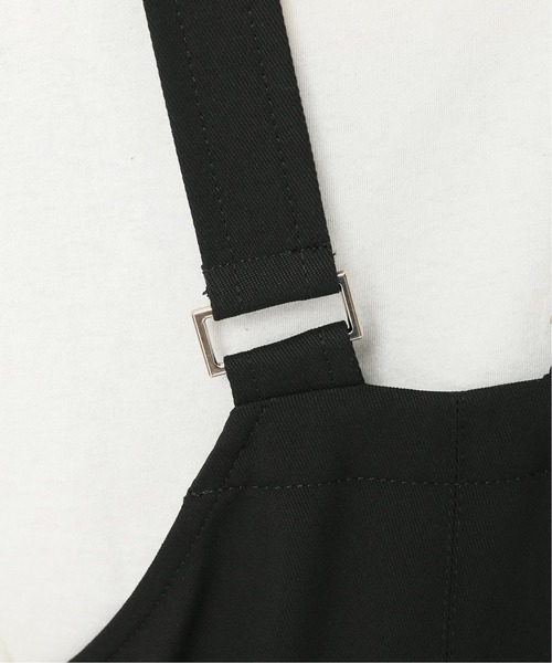 journal standard L'essage（ジャーナルスタンダードレサージュ）の「TWカルゼ ジャンパーワンピース◆2（ジャンパースカート・レディース・ブラック/カーキ・FREE）」の16枚目の写真