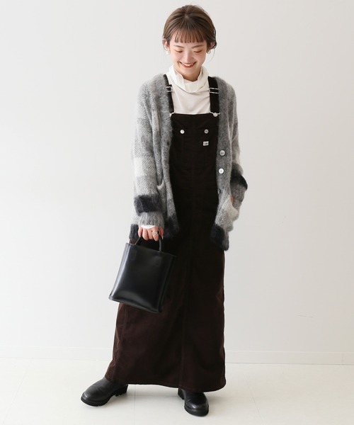 SLOBE IENA（スローブイエナ）の「シャギーモヘアチェックカーディガン◆（カーディガン/ボレロ・レディース・ブルー系その他/グレー系その他・FREE）」の7枚目の写真