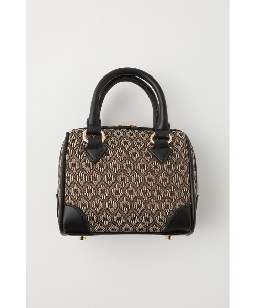 MOUSSY（マウジー）の「MONOGRAM MINI BOSTON バッグ（ショルダーバッグ・レディース・ベージュ/ブラウン・FREE）」の7枚目の写真