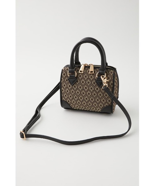 MOUSSY（マウジー）の「MONOGRAM MINI BOSTON バッグ（ショルダーバッグ・レディース・ベージュ/ブラウン・FREE）」の9枚目の写真