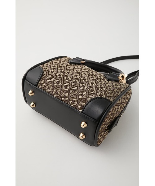 MOUSSY（マウジー）の「MONOGRAM MINI BOSTON バッグ（ショルダーバッグ・レディース・ベージュ/ブラウン・FREE）」の10枚目の写真