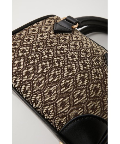 MOUSSY（マウジー）の「MONOGRAM MINI BOSTON バッグ（ショルダーバッグ・レディース・ベージュ/ブラウン・FREE）」の11枚目の写真