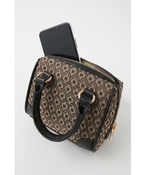 MOUSSY（マウジー）の「MONOGRAM MINI BOSTON バッグ（ショルダーバッグ・レディース・ベージュ/ブラウン・FREE）」の13枚目の写真