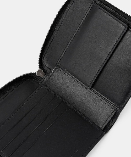 STUDIO NICHOLSON（スタジオニコルソン）の「【STUDIO NICHOLSON】 SMOOTH CALF LEATHER ZIP AROUND WALLET（財布・メンズ・ブラック・ONE SIZE）」の4枚目の写真