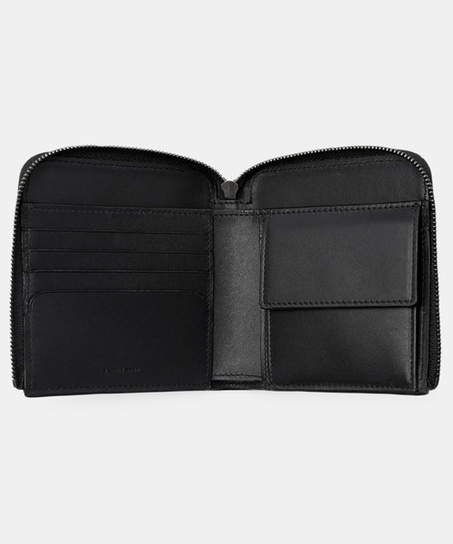 STUDIO NICHOLSON（スタジオニコルソン）の「【STUDIO NICHOLSON】 SMOOTH CALF LEATHER ZIP AROUND WALLET（財布・メンズ・ブラック・ONE SIZE）」の8枚目の写真