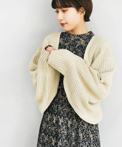 Brownie（ブラウニー）の「Brownie ラメニットボレロ（カーディガン/ボレロ・レディース・ピンク/アイボリー/モカ/オレンジ・FREE）」の15枚目の写真