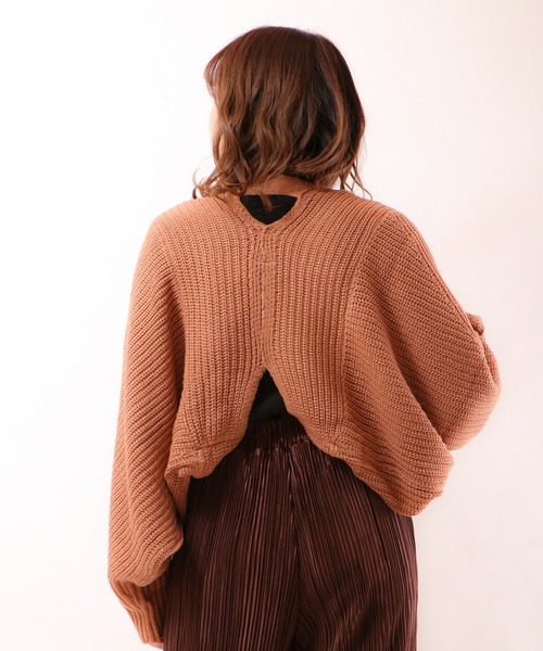 Brownie（ブラウニー）の「Brownie ラメニットボレロ（カーディガン/ボレロ・レディース・ピンク/アイボリー/モカ/オレンジ・FREE）」の8枚目の写真