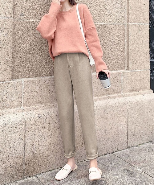 MAISON DE THERESE（メゾン ド テレーズ）の「ラシャテーパードパンツ（その他パンツ・レディース・ベージュ系その他/ブラック/ベージュ・MEDIUM/LARGE/SMALL）」の3枚目の写真