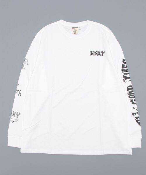 ROXY（ロキシー）の「CHOCOMOO LOGO LONGS/ロキシー袖プリント長袖ロン 