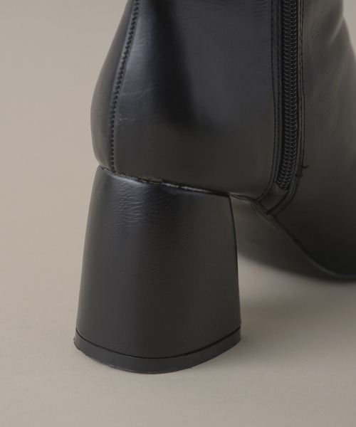 hinari（ヒナリ）の「スクエアトゥーブーツ（ブーツ・レディース・ブラック/モスグリーン・SMALL/MEDIUM/LARGE）」の14枚目の写真