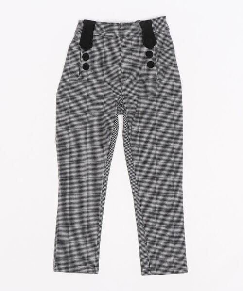 Rora(ローラ)の「格子柄 ストレッチ スキニーパンツ スラックス(スラックス・キッズ・ブラック×ホワイト・140/150/100/110/120/130)」の13枚目の写真