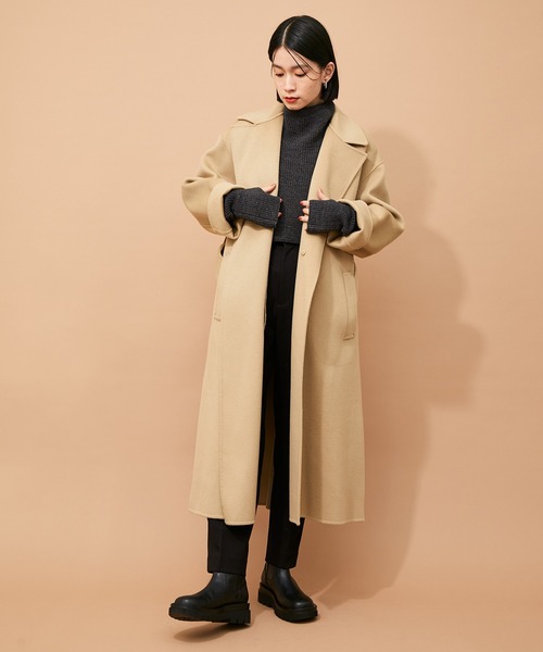 ADAM ET ROPE'(アダムエロペ)の「<SETアイテム>ニットベスト&アームウォーマー(ニット/セーター・レディース・チャコールグレー/オフホワイト・FREE)」の11枚目の写真