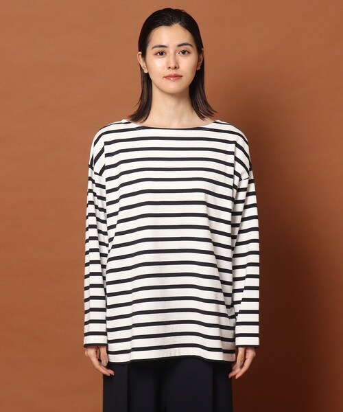 DRESSTERIOR(ドレステリア)の「◆ボートネックボーダーカットソー(Tシャツ/カットソー・レディース・オレンジ系その他4/ピンク系7/ネイビー系2・36/38)」の8枚目の写真