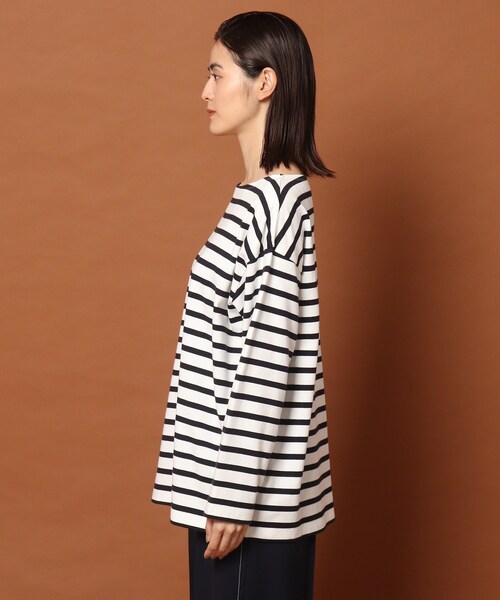 DRESSTERIOR(ドレステリア)の「◆ボートネックボーダーカットソー(Tシャツ/カットソー・レディース・オレンジ系その他4/ピンク系7/ネイビー系2・36/38)」の9枚目の写真