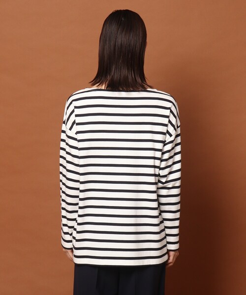 DRESSTERIOR(ドレステリア)の「◆ボートネックボーダーカットソー(Tシャツ/カットソー・レディース・オレンジ系その他4/ピンク系7/ネイビー系2・36/38)」の10枚目の写真